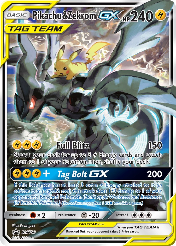 Pikachu & Zekrom GX (SM168) [Sun & Moon: Black Star Promos] | Rock City Comics