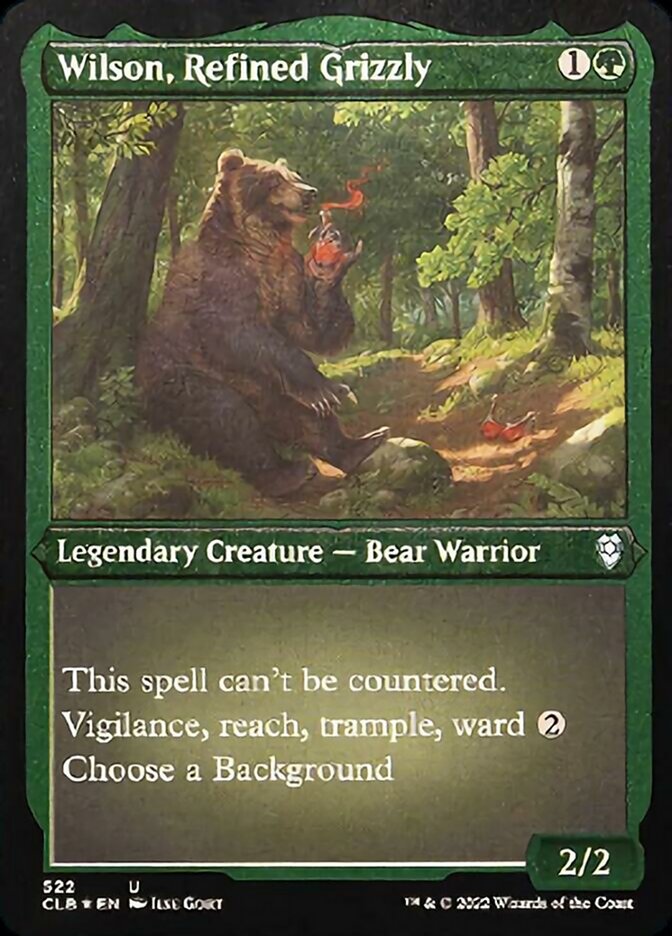 Wilson, Refined Grizzly (Foil Etched) [Commander Legends: Battle for Baldur's Gate] | Rock City Comics