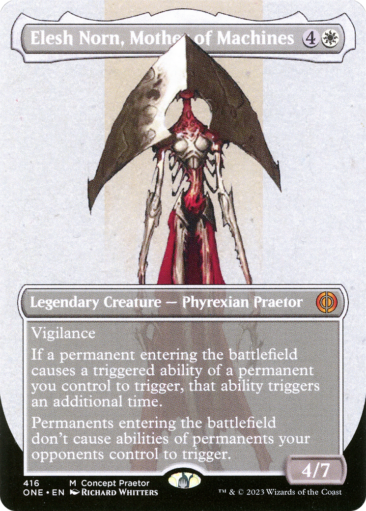 Elesh Norn, Mother of Machines (Borderless Concept Praetors) [Phyrexia: All Will Be One] | Rock City Comics