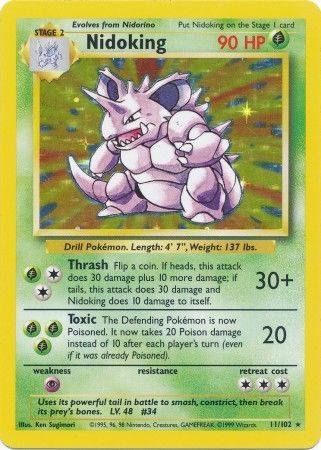 Nidoking (11/102) [Base Set Unlimited] | Rock City Comics