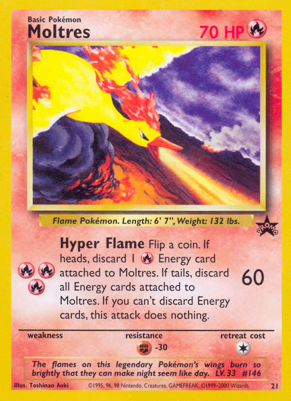 Moltres (21) [Wizards of the Coast: Black Star Promos] | Rock City Comics