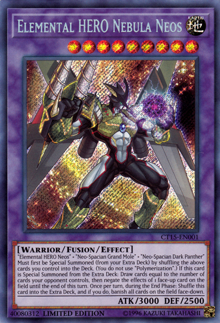 Elemental Hero Nebula Neos [CT15-EN001] Secret Rare | Rock City Comics