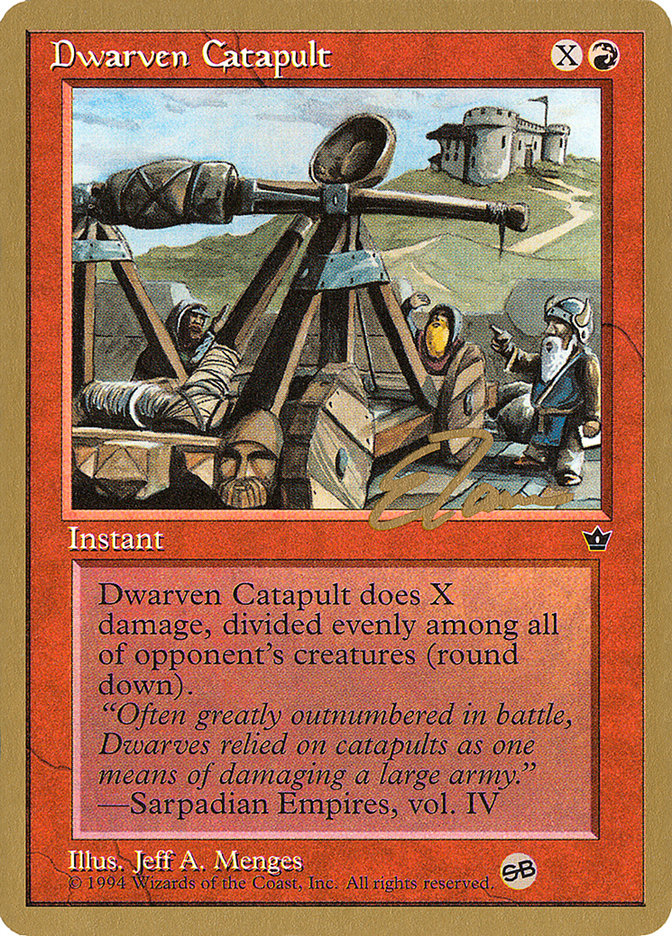 Dwarven Catapult (Eric Tam) (SB) [Pro Tour Collector Set] | Rock City Comics