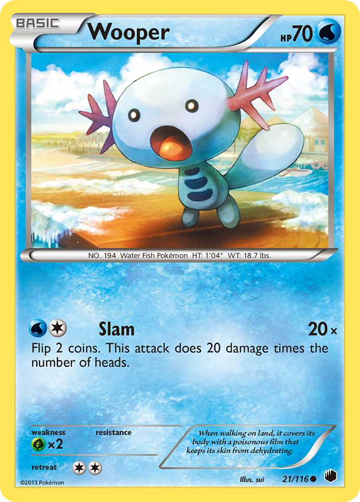 Wooper (21/116) [Black & White: Plasma Freeze] | Rock City Comics