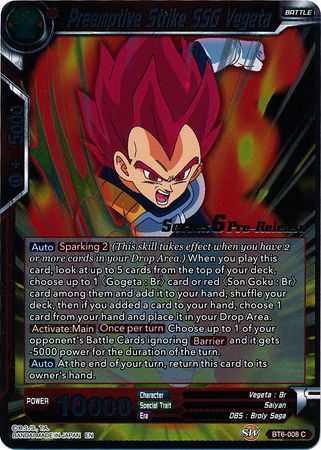 Preemptive Strike SSG Vegeta [BT6-008_PR] | Rock City Comics