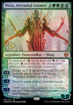 Nissa, Ascended Animist [Phyrexia: All Will Be One Prerelease Promos] | Rock City Comics