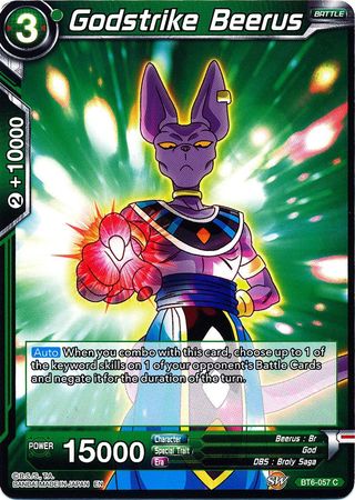 Godstrike Beerus [BT6-057] | Rock City Comics