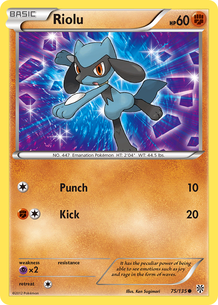 Riolu (75/135) [Black & White: Plasma Storm] | Rock City Comics