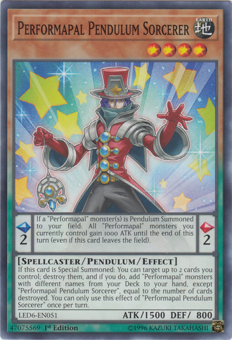 Performapal Pendulum Sorcerer [LED6-EN051] Common | Rock City Comics