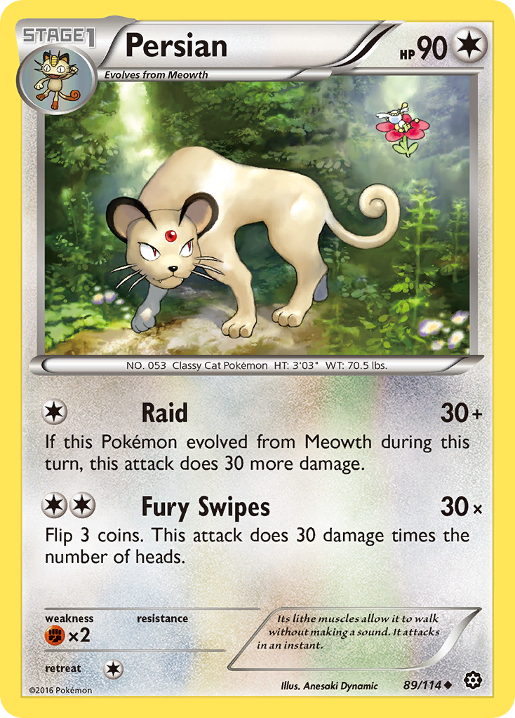 Persian (89/114) [XY: Steam Siege] | Rock City Comics