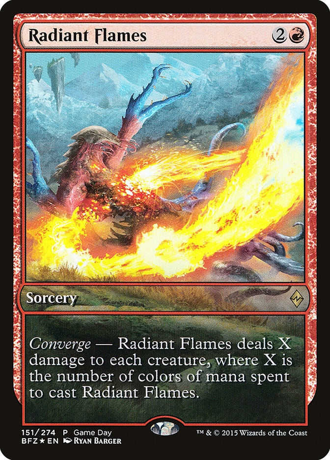 Radiant Flames (Game Day) [Battle for Zendikar Promos] | Rock City Comics