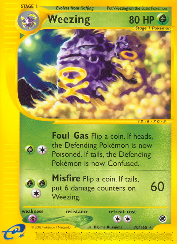 Weezing (70/165) [Expedition: Base Set] | Rock City Comics