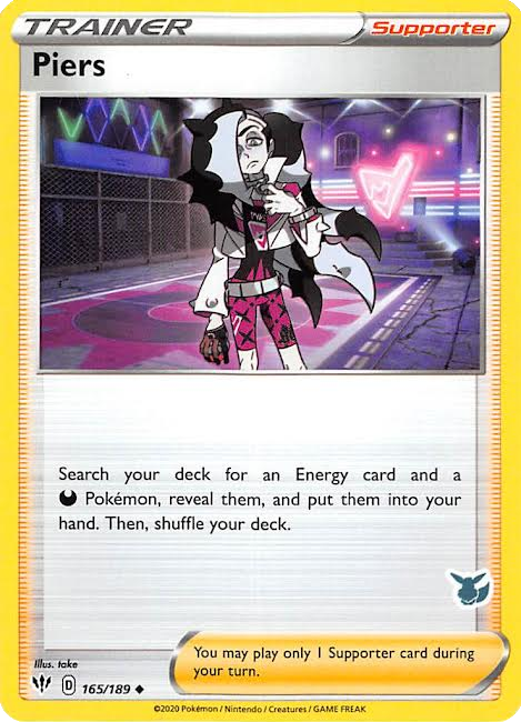 Piers (165/189) (Eevee Deck) [Battle Academy 2022] | Rock City Comics