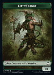 Elf Warrior // Wurm Double-sided Token [Streets of New Capenna Commander Tokens] | Rock City Comics