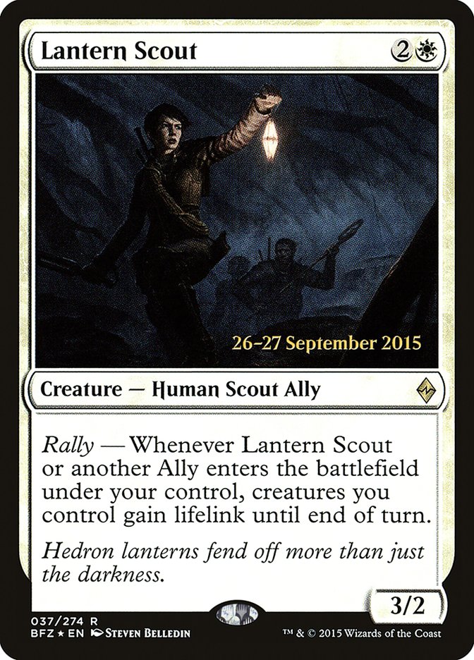 Lantern Scout  [Battle for Zendikar Prerelease Promos] | Rock City Comics