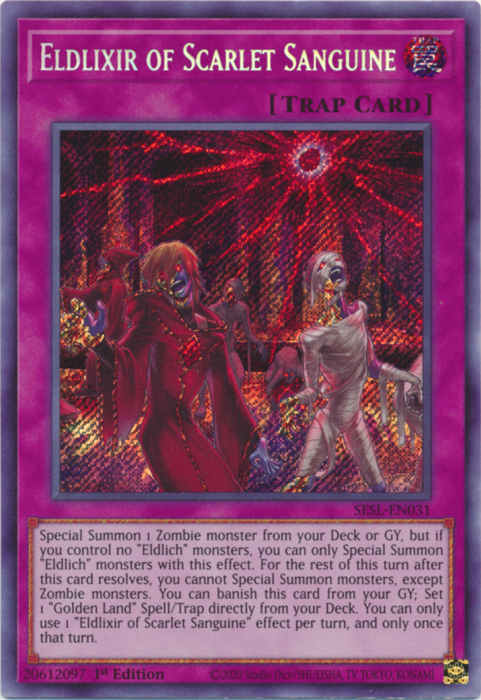 Eldlixir of Scarlet Sanguine [SESL-EN031] Secret Rare | Rock City Comics