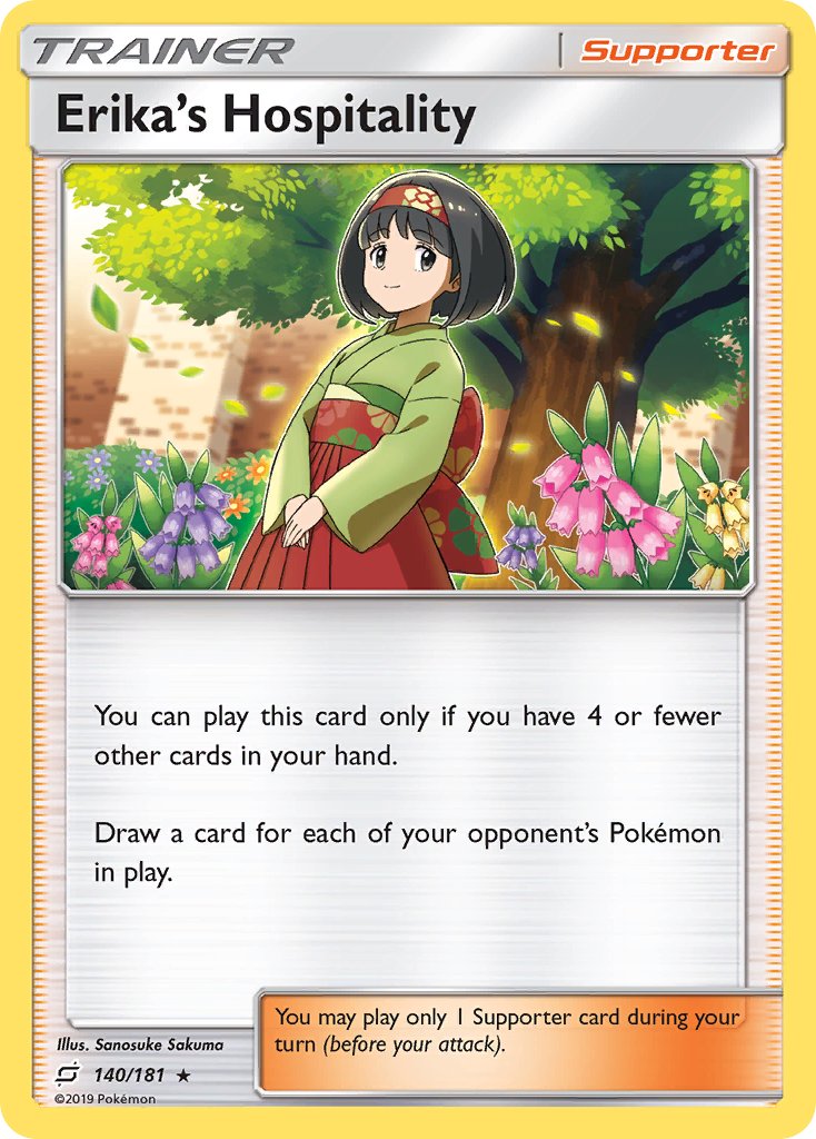 Erika's Hospitality (140/181) (Theme Deck Exclusive) [Sun & Moon: Team Up] | Rock City Comics