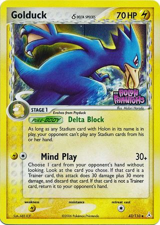 Golduck (43/110) (Delta Species) (Stamped) [EX: Holon Phantoms] | Rock City Comics