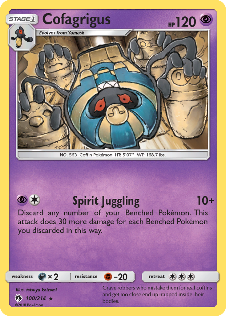 Cofagrigus (100/214) [Sun & Moon: Lost Thunder] | Rock City Comics