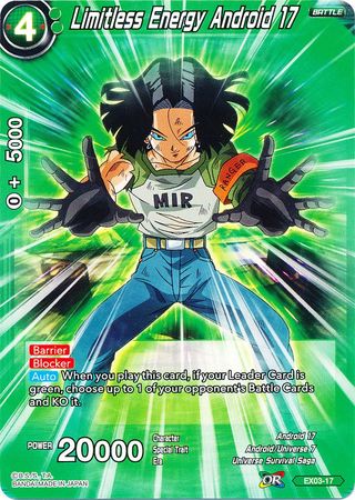 Limitless Energy Android 17 [EX03-17] | Rock City Comics