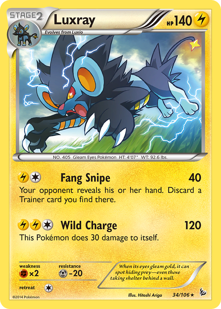 Luxray (34/106) [XY: Flashfire] | Rock City Comics