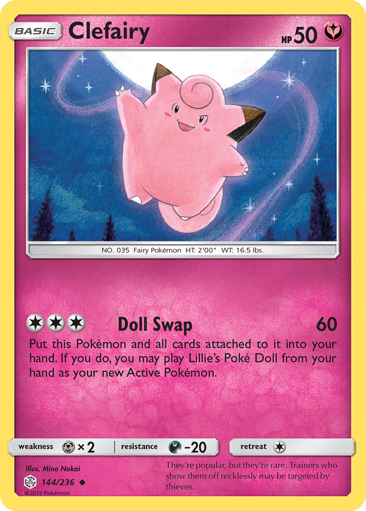 Clefairy (144/236) [Sun & Moon: Cosmic Eclipse] | Rock City Comics