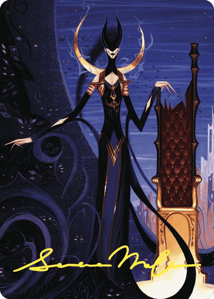 Ashiok, Wicked Manipulator Art Card (57/81) (Gold-Stamped Signature) [Wilds of Eldraine Art Series] | Rock City Comics