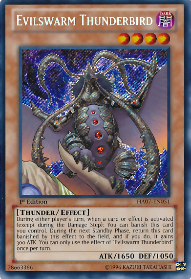 Evilswarm Thunderbird [HA07-EN051] Secret Rare | Rock City Comics