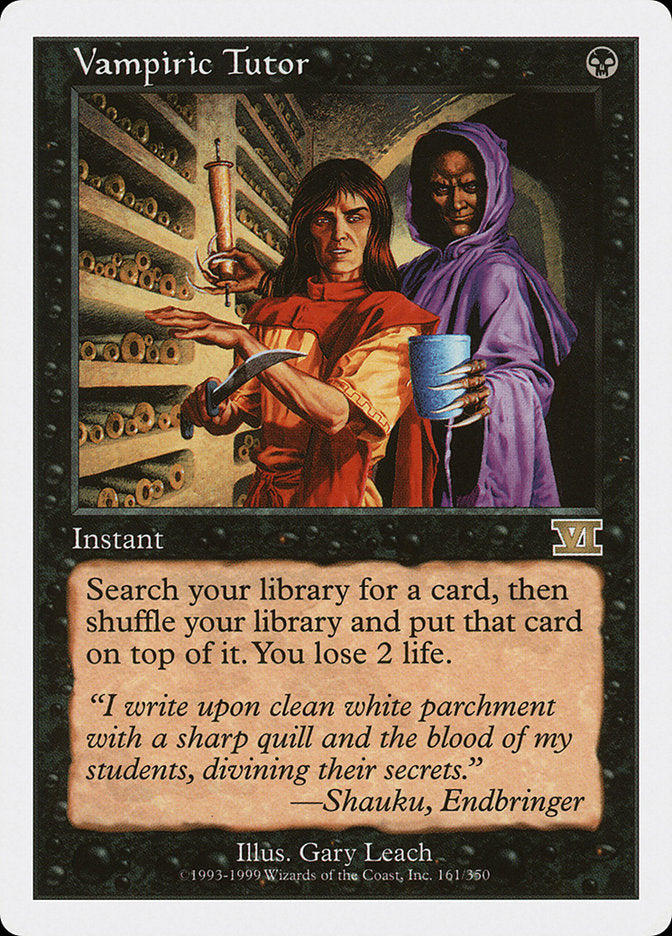 Vampiric Tutor [Classic Sixth Edition] | Rock City Comics