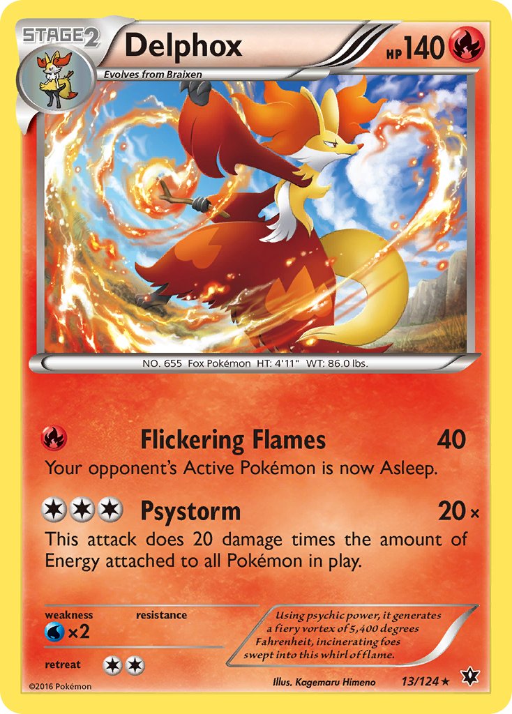 Delphox (13/124) (Theme Deck Exclusive) [XY: Fates Collide] | Rock City Comics