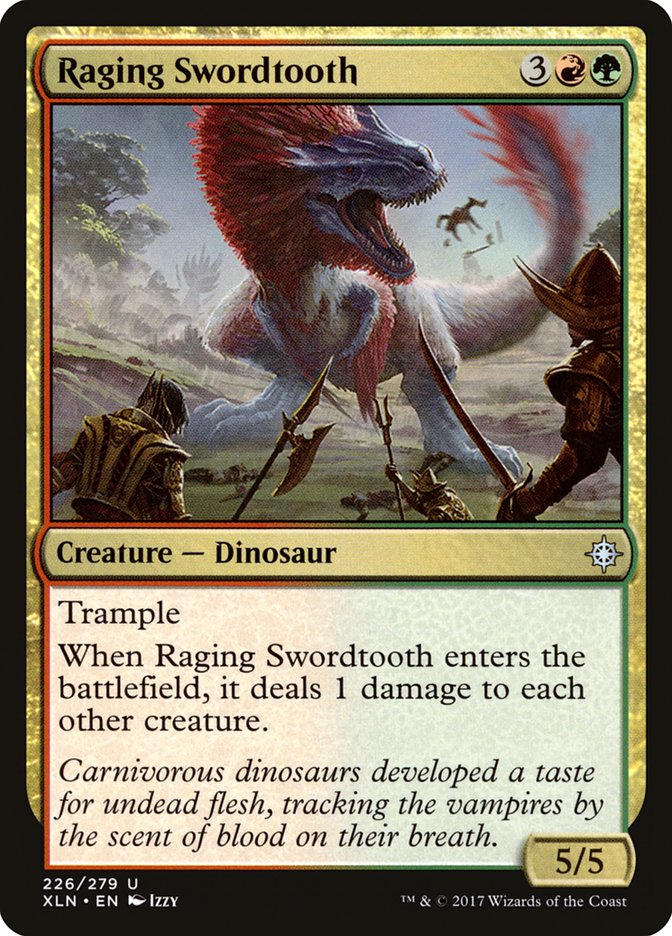 Raging Swordtooth [Ixalan] | Rock City Comics