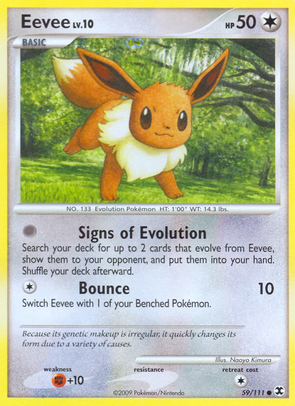 Eevee (59/111) [Platinum: Rising Rivals] | Rock City Comics