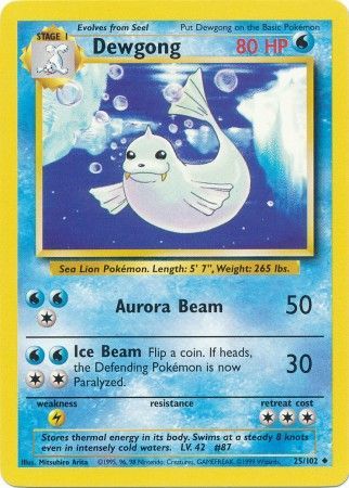 Dewgong (25/102) [Base Set Unlimited] | Rock City Comics