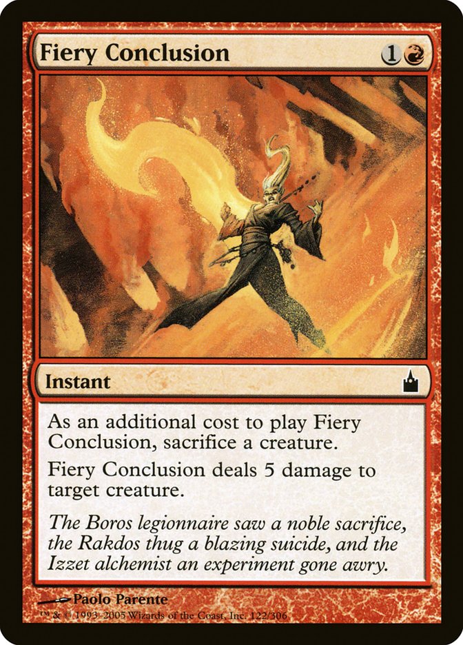 Fiery Conclusion [Ravnica: City of Guilds] | Rock City Comics