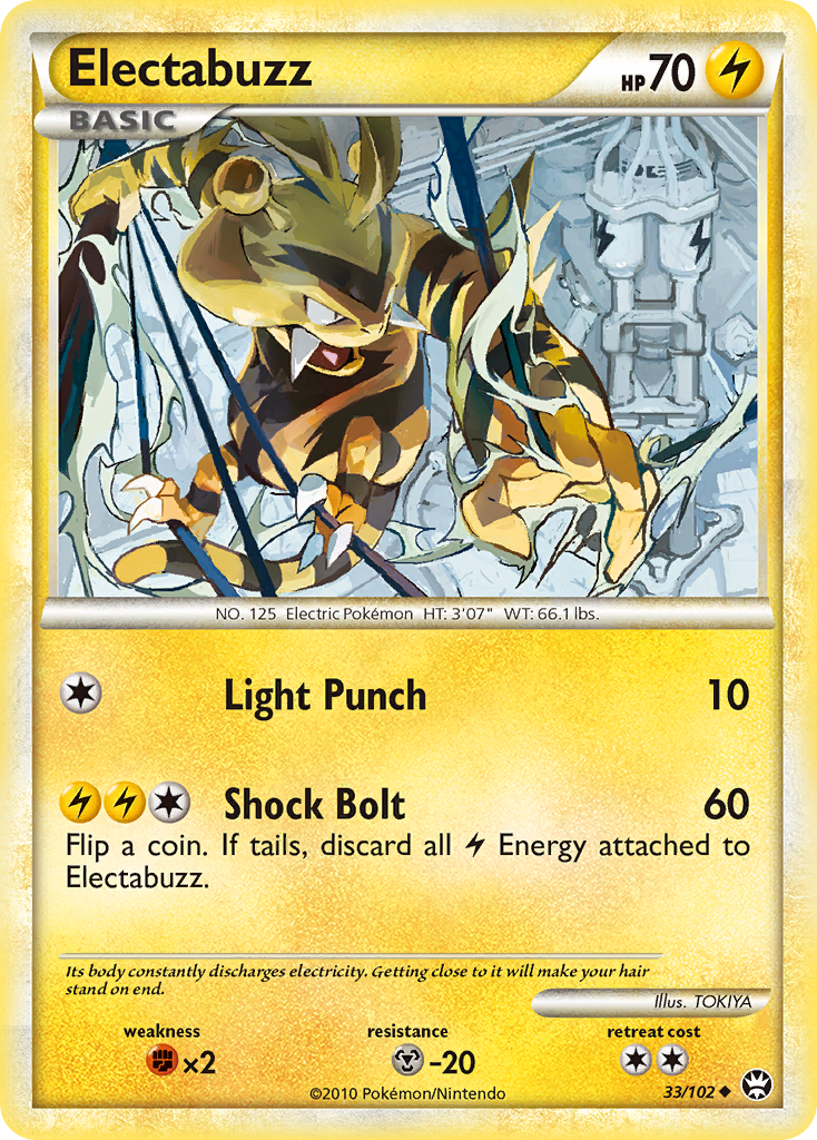 Electabuzz (33/102) [HeartGold & SoulSilver: Triumphant] | Rock City Comics