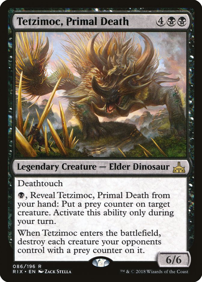 Tetzimoc, Primal Death [Rivals of Ixalan] | Rock City Comics