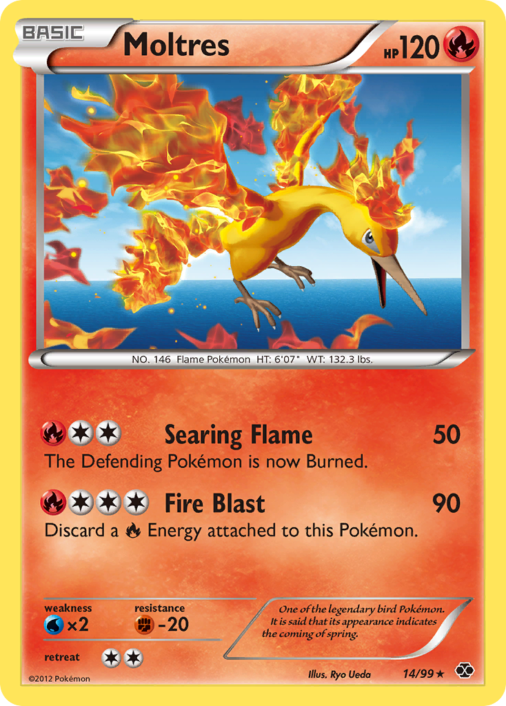 Moltres (14/99) [Black & White: Next Destinies] | Rock City Comics