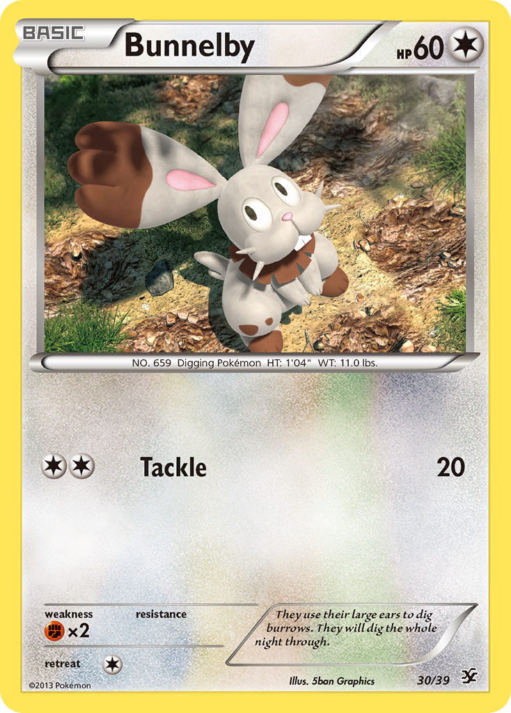 Bunnelby (30/39) [XY: Kalos Starter Set] | Rock City Comics