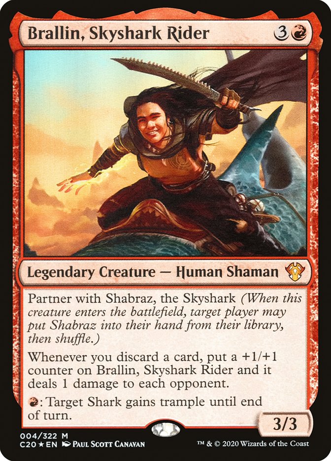 Brallin, Skyshark Rider [Commander 2020] | Rock City Comics