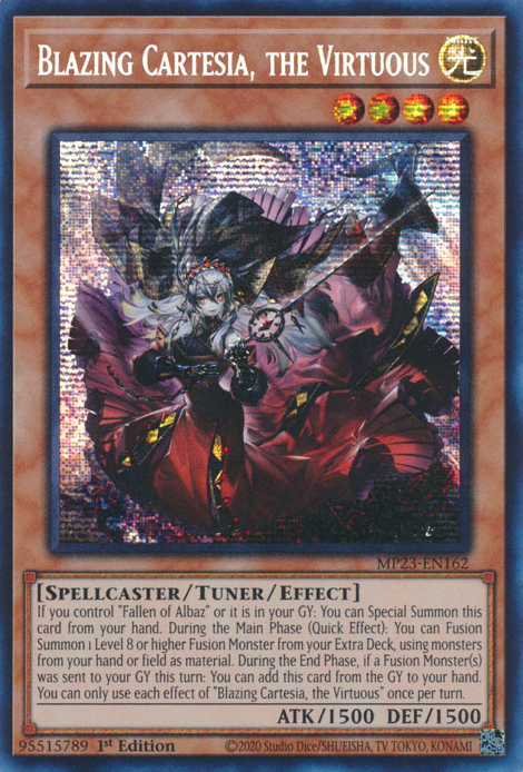 Blazing Cartesia, the Virtuous [MP23-EN162] Prismatic Secret Rare | Rock City Comics