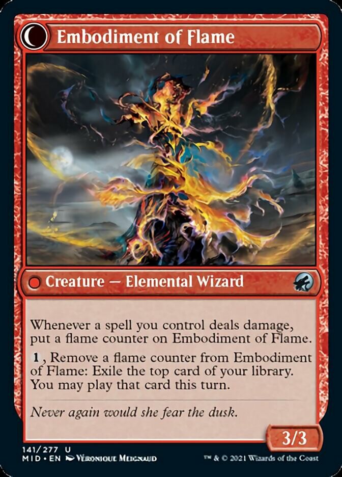 Flame Channeler // Embodiment of Flame [Innistrad: Midnight Hunt] | Rock City Comics