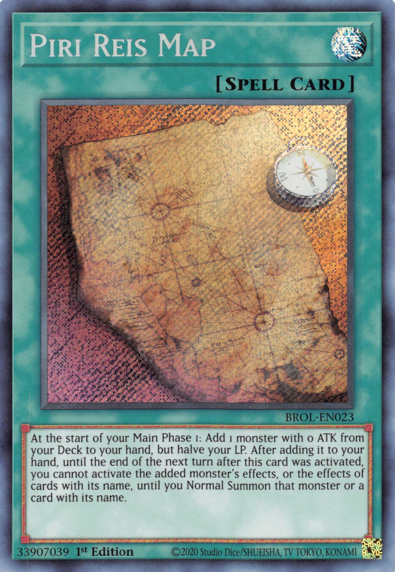 Piri Reis Map [BROL-EN023] Secret Rare | Rock City Comics