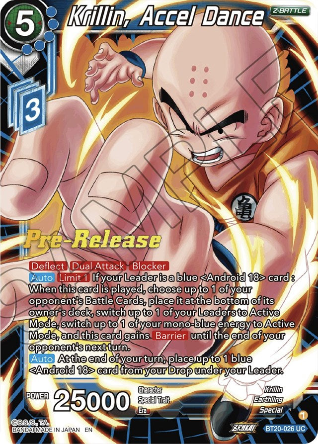 Krillin, Accel Dance (BT20-026) [Power Absorbed Prerelease Promos] | Rock City Comics