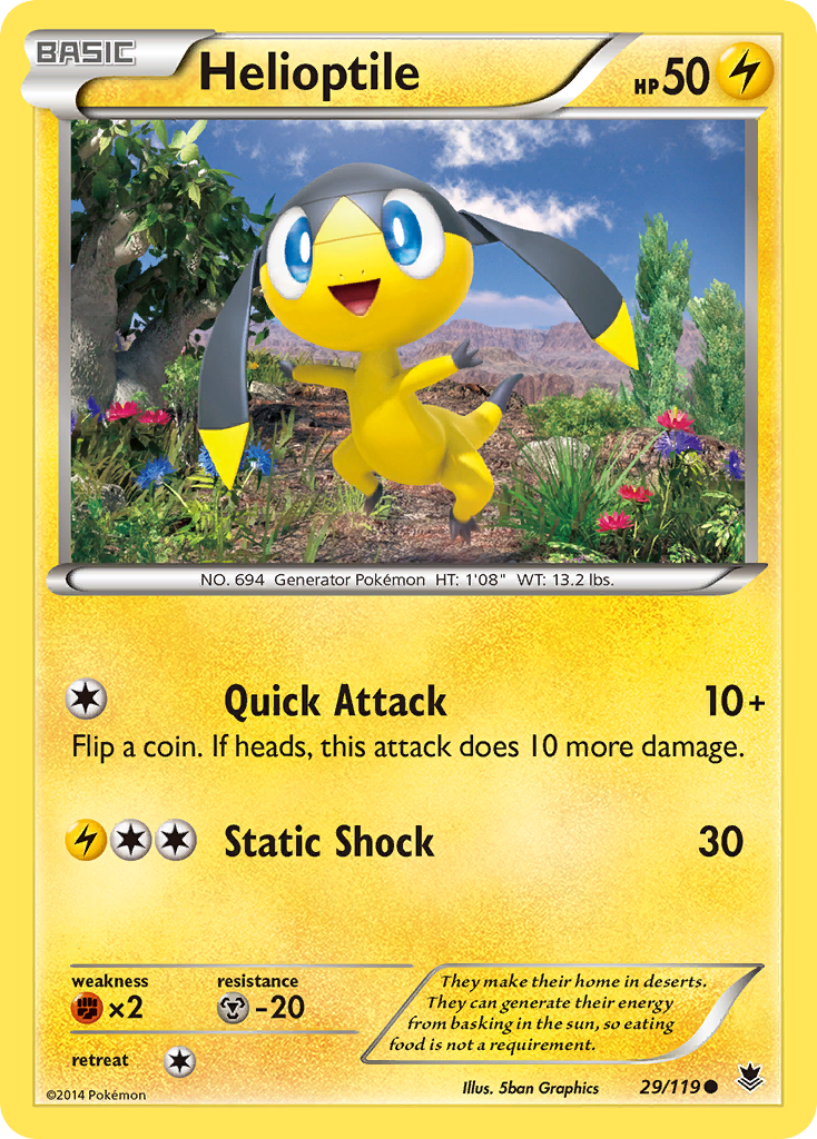 Helioptile (29/119) [XY: Phantom Forces] | Rock City Comics