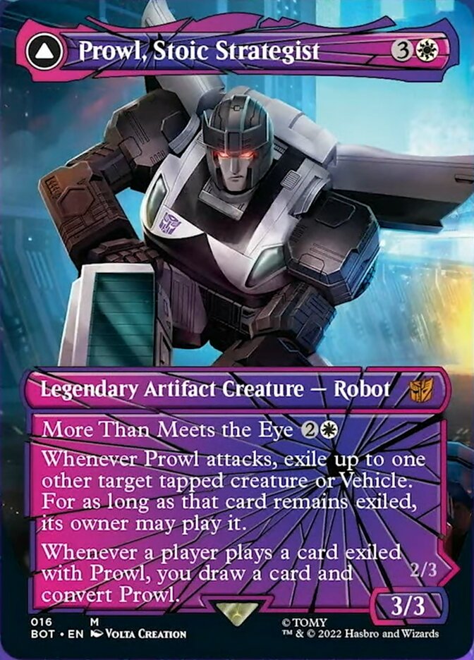 Prowl, Stoic Strategist // Prowl, Pursuit Vehicle (Shattered Glass) [Universes Beyond: Transformers] | Rock City Comics