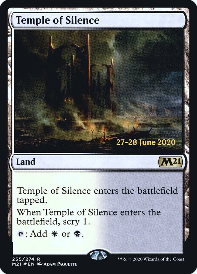 Temple of Silence  [Core Set 2021 Prerelease Promos] | Rock City Comics