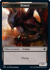 Demon // Demon Double-Sided Token [Starter Commander Decks] | Rock City Comics