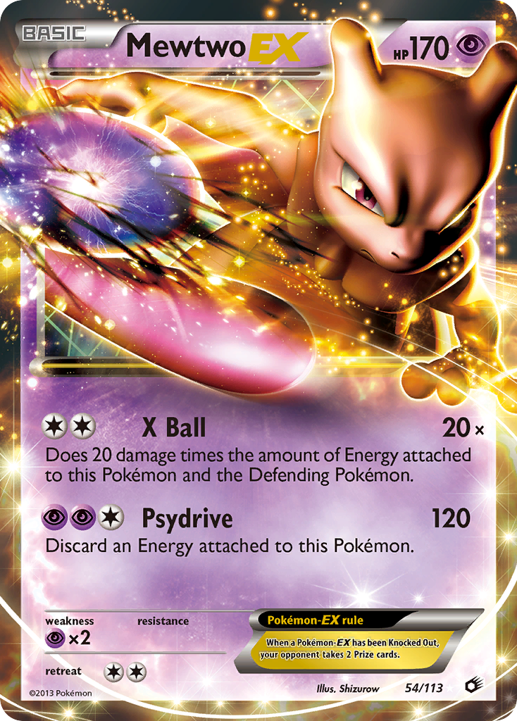 Mewtwo EX (54/113) [Black & White: Legendary Treasures] | Rock City Comics