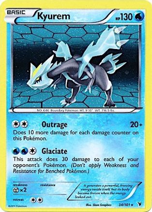 Kyurem (34/101) (Cosmos Holo) [Black & White: Noble Victories] | Rock City Comics