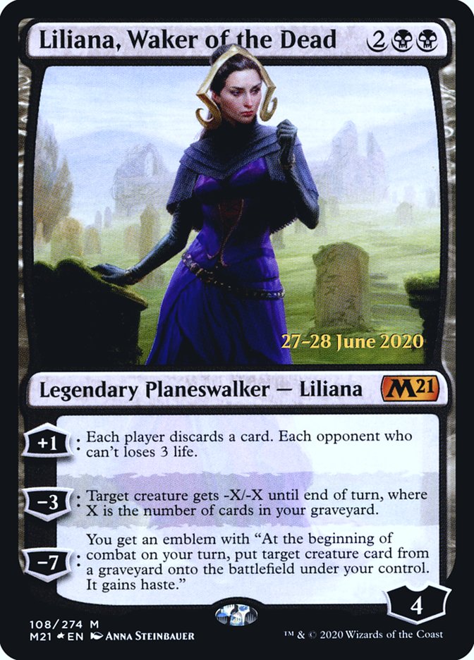 Liliana, Waker of the Dead  [Core Set 2021 Prerelease Promos] | Rock City Comics